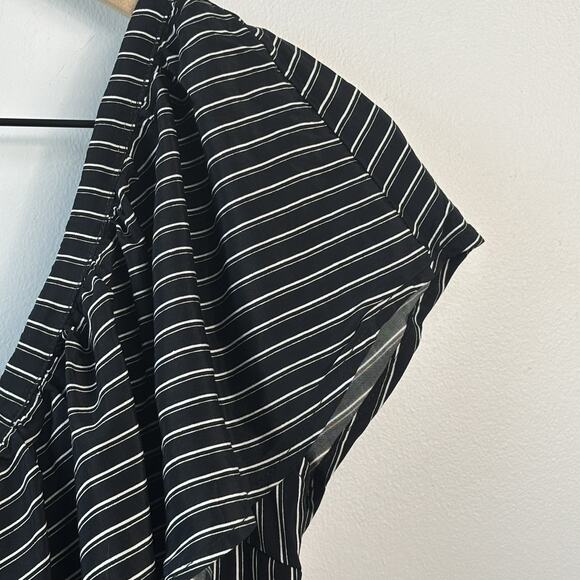 Faithfull The Brand Top Small Black White Striped One Shoulder San Andres New - Picture 5 of 11